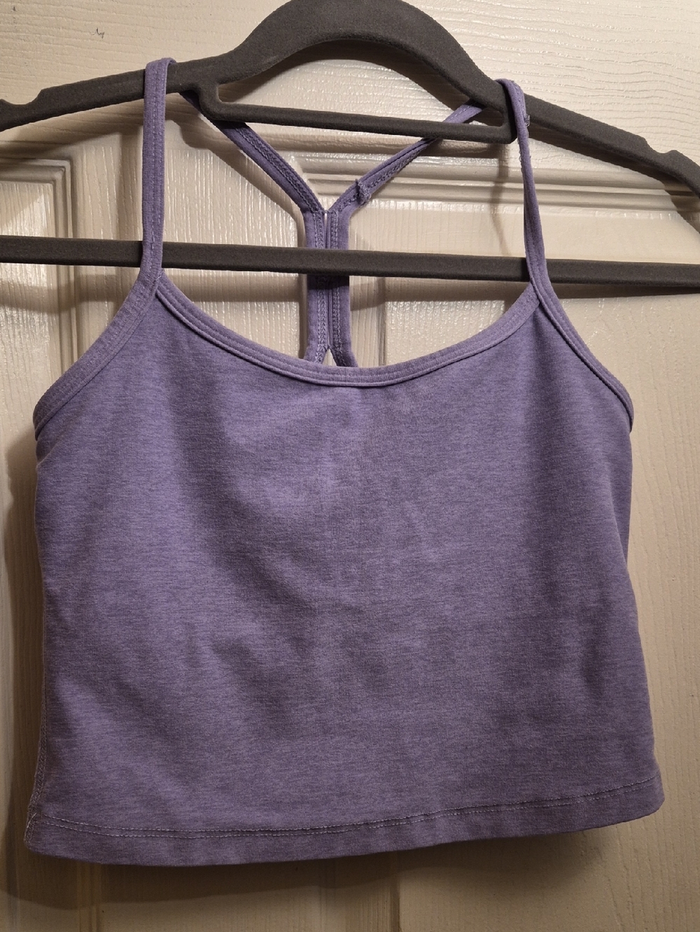 Beyond Yoga Dusty Lavender Branded Crop Tank